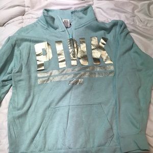pink vicoria secret quarter zip